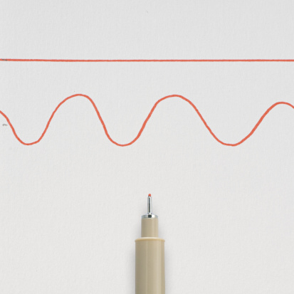 Ручка капиллярная "Pigma Micron" 0.4мм, Красный